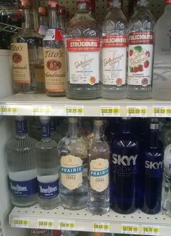 US-Alkoholpreise, mehr Wodka-Preise