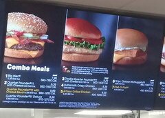 Fast-Food-Preise in Amerika, McDonald's in Los Angeles, Lunch-Kombinationen