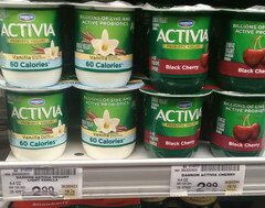 US-Molkereiproduktkosten, mehr Activia-Joghurt