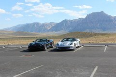 Red Rock Canyon, Viele Touristen mieten Cabriolets