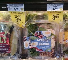 Repas bon marché aux USA dans les supermarchés, Salade aux œufs 
