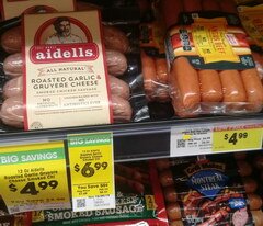 US-Lebensmittelpreise, Bratwurst