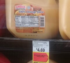 US-Lebensmittelpreise, Orangensaft