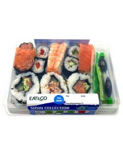 Fertiggerichte Preise in England im Supermarkt, Sushi Kits