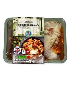 Preise für Fertiggerichte in England im Supermarkt, Fertiggerichte in einer Box