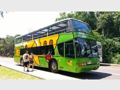 Was man in Buenos Aires, Argentinien, besichtigen kann, Bus zum Iguaçu-Nationalpark in Brasilien
