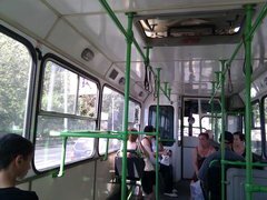 Armenian Transport, Innenseite eines Trolleybusses