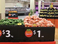 Supermarktpreise in Australien, Gurken, Karotten, Äpfel