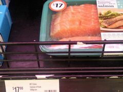 Shop Lebensmittelpreise in Australien, Lachs