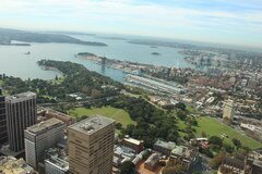 Sehenswertes in Sydney, Blick auf die Bucht vom Fernsehturm
