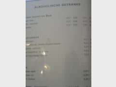 Menüpunkte für Österreichische Restaurants in Wien, Alkoholische Getränke
