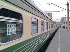 transports en Azerbaïdjan, Train Bakou-Tbilissi