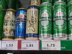 Lebensmittelpreise in Belarus, Importiertes Bier