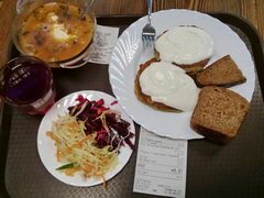 Prix de la nourriture à Minsk en Biélorussie, déjeuner dans un restaurant libre-service