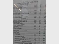 Preise für Essen in Minsk, Minsk, Belarus Speisesaal Guma