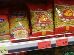 Lebensmittelpreise in Minsk, Belarus, Nudeln