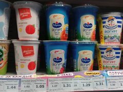 Lebensmittelpreise in Belarus, Joghurt