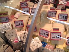 Lebensmittelpreise in Bulgarien, Käsepreise im Supermarkt