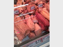 Bulgarische Preise für Lebensmittel, Speck, Schweinefleischpasteten und andere Fleischsorten