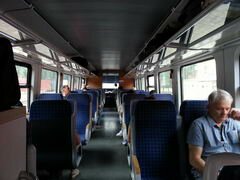 Transport in Sofia, Bulgarien, in einem 2-Klassen-Schlafwagen