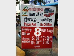 Cambodia transportation, Phnom Penh, Alternative company with a price <span class='micro'>= 8 USD</span> to Ho Chi Minh City (Vietnam)
