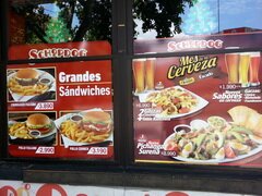 Chilenische Preise für Cafe-Essen, Fast Food Mittagessen