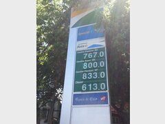 Chilenischer Verkehr, Benzinpreise