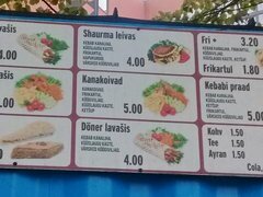 Preise für estnisches Fast Food, Schawarma