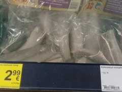 Lebensmittelpreise in estnischen Geschäften, Fisch gefroren