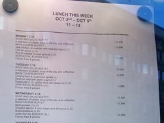 Lebensmittelpreise in Helsinki in Finnland, Mittagstisch für die Woche