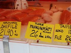 Prix d'épicerie en Finlande, Filet de saumon