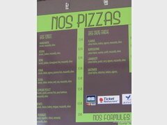Preise in Frankreich Cafés, Pizza in billiger Pizzeria