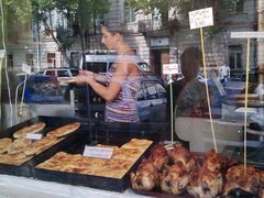 Lebensmittelpreise in Tiflis, Huhn und Khachapuri