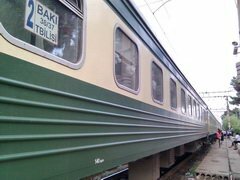 Transport Georgien, Zug Baku-Tiflis außen