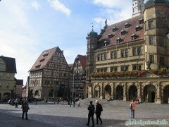 Deutschland Fotos von Deutschland und bayerischen Städten, Rottenburg Stadtplatz