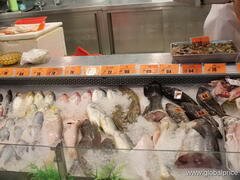 Lebensmittelgeschäft in Hongkong, Fischpreise pro Pfund