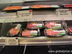 Hong Kong, Prix des produits alimentaires dans les épiceries, Prix des sashimis (poissons crus)