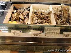 Hong Kong, Prix des aliments en magasin, Huîtres