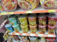 Hongkong, Preise für Lebensmittel im Laden, Nudelpreise