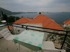 Logement à Dubrovnik (Croatie), Vue du balcon sur la mer 