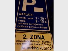 Verkehr in Zagreb (Kroatien), Parkplatz