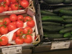 Prix des denrées alimentaires à Zagreb (Croatie), Tomates et concombres
