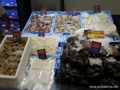 Lebensmittel in Spanien, Preise für verschiedene Meeresfrüchte