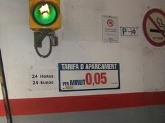 Barcelona Transport Preise, Parkgebühren