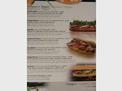 Lebensmittelpreise in Barcelona, Preise für Sandwiches in einem Café