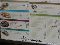 Essenspreise in Barcelona, Touristencafé