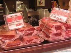 Preise für Fleischwaren in Barcelona, Salami