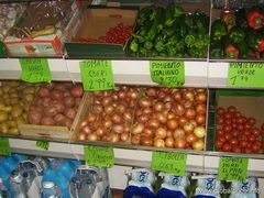Lebensmittelpreise in Barcelona, Gemüse auf einem Markt