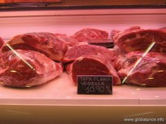 Preise für Fleischerzeugnisse in Barcelona, Mehr Rinderfilet