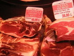 Marktpreise in Barcelona, Geräuchertes Fleisch